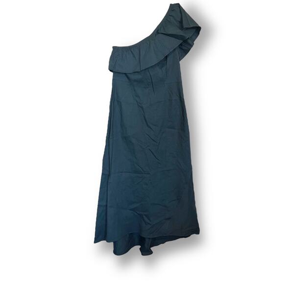 A.L.C. Evangeline Flared One Shoulder Ruffle Midi Dress Sz 6 - Picture 3 of 10